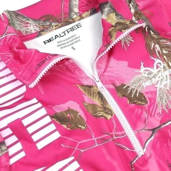 Real Tree Pink Women's Camouflaged Sweatshirt Sz S - Picture 3 of 13